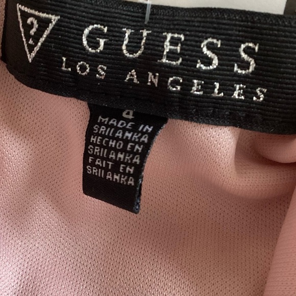 GUESS   NWT Textured Knit Slipdress  with lace Tgread detail Midi Dress Size 4 - Picture 8 of 14